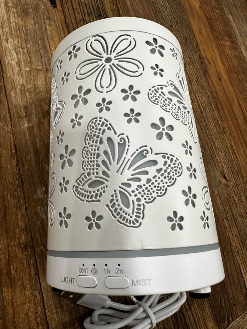 White Butterfly & Floral Electric Diffuser - Picture 6 of 6